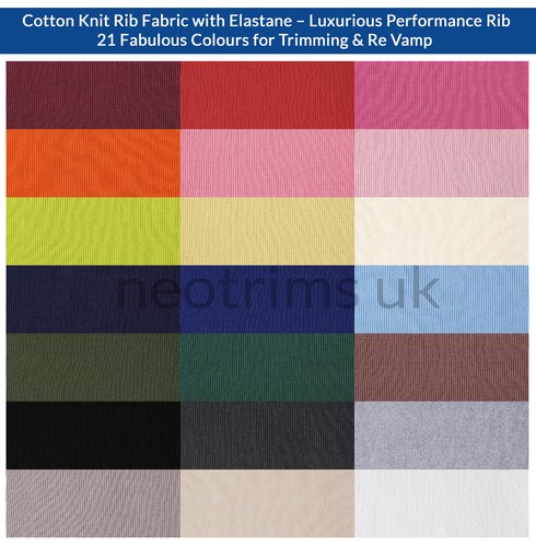 Cotton knit rib strech - knit,