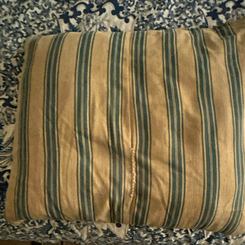 Antique tickingstriped fabric - antique,