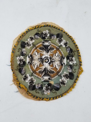 Antique victorian floral bead - victorian,