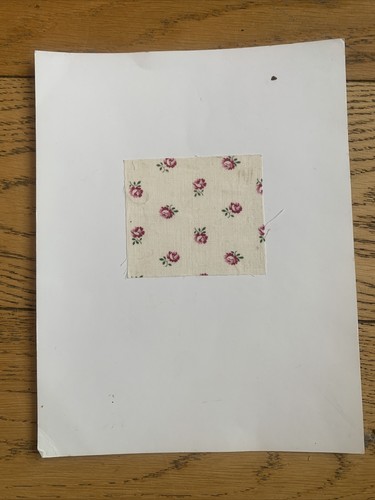 Original antique floral cotton - antique,