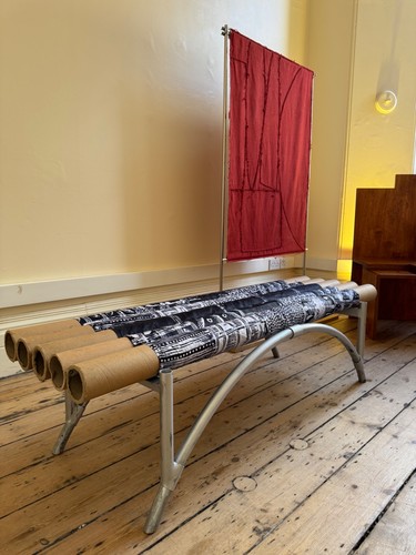 Bespoke fabric tube bench - bespoke, fabric-tube
