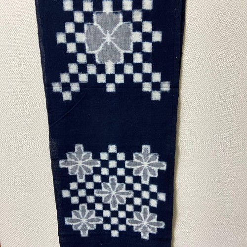 Indigo cotton fabric katazome - indigo,