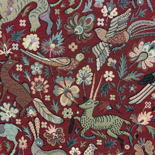 Tudor forest tapestry - forest, fabric