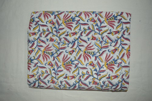 Hand block fabric floral print - hand,