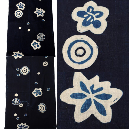 Antique japanese indigo dyed - antique, indigo-dyed