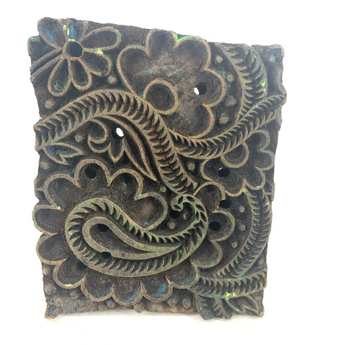 Antique wooden paisley - antique,