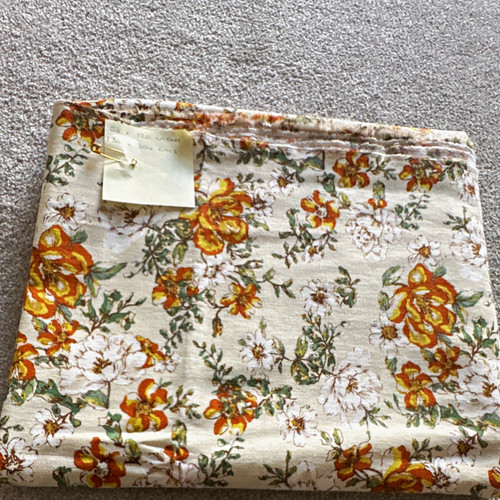 Vintage floral garden - vintage, cotton