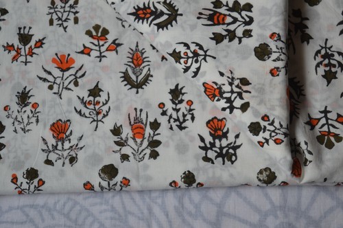Hand block new print fabric - block,